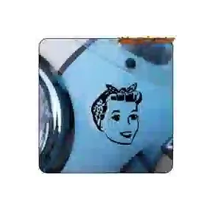 Retro-PIN-UP-Aufkleber aus Schneidevinyl