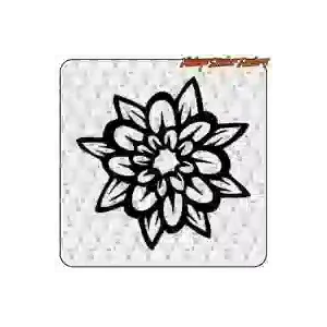 Autocollant décoratif Flower Tattoo en vinyle