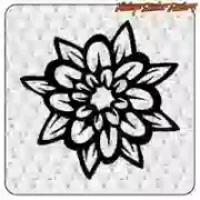 Pegatina Flor Tattoo de vinilo decorativo