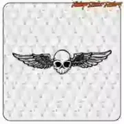 Pegatina Calavera con Alas Custom Culture