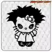Geek and rock Kitty Cure sticker