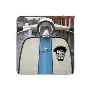 Pegatina Kitty Cure friki y rock