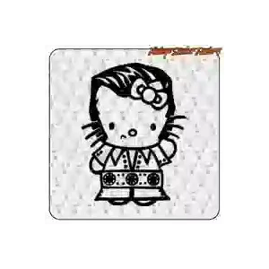 Pegatina Kitty Elvis de vinilo | Vintage Sticker Factory