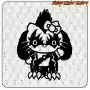 Pegatina Kitty Kiss geek y rock