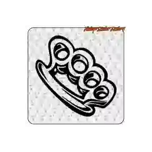 Autocollant Poing Américain Tattoo Custom Culture
