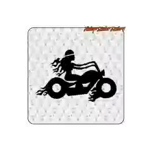 Dekorativer Biker-Aufkleber fürs Motorrad