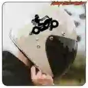 Autocollant décoratif de motard pour moto