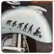 EVOLUTION VESPA STICKER. BUY VINYL STICKERS.