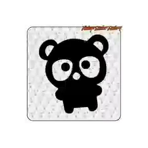 Dekorativer Teddybär-Aufkleber | Vintage Sticker Factory