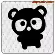 Pegatina de osito decorativa | Vintage Sticker Factory