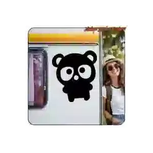 Decorative teddy bear sticker | Vintage Sticker Factory
