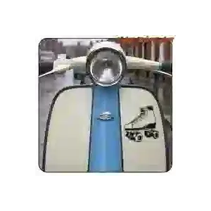 Roller skates sticker in various sizes