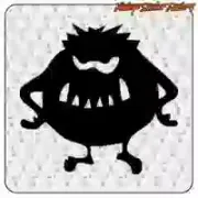 Pegatina monstruo decorativa | Vintage Sticker Factory