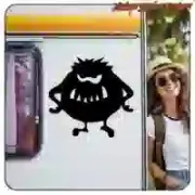 Decorative monster sticker | Vintage Sticker Factory