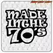 AUTOCOLLANT FAIT DANS LES ANNÉES 70. ACHETEZ DES AUTOCOLLANTS EN VINYLE.