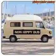NON HIPPY BUS sticker for camper van