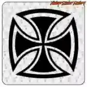 MALTA CROSS -2 STICKER. BUY VINYL STICKERS.