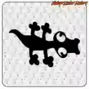 Lizard sticker for motorcycle and helmet