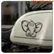 Autocollant éléphant en vinyle découpé