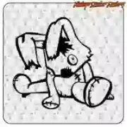 Rag Doll Rabbit Sticker | Vintage Sticker Factory