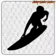 Gestanzter SURFER-Vinylaufkleber