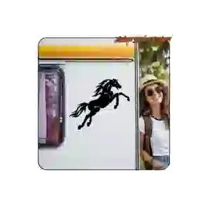 Autocollant cheval en vinyle découpé