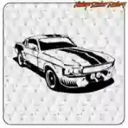 Dekorativer Mustang-Vinylaufkleber