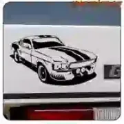 Decorative Mustang vinyl sticker