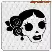 Custom Culture Schädelaufkleber Día de Muertos