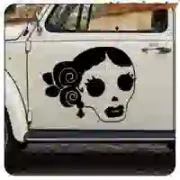 Custom Culture Day of the Dead Skull Sticker