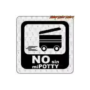 Camper “NO WITHOUT MY POTTY” Sticker