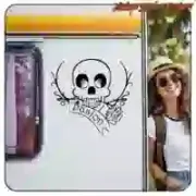Autocollant tête de mort SKULL Custom Culture