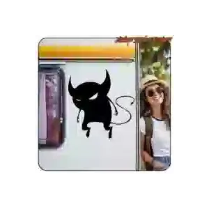 Pegatina DEMONIO. Comprar pegatinas.