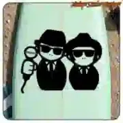 BLUES BROTHERS AUFKLEBER. KAUFEN SIE VINYLAUFKLEBER.