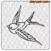 Pegatina Golondrina Old School Custom Culture