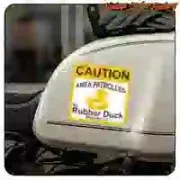Aufkleber PRECAUCIÓN PATO DE GOMA