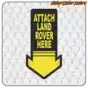 ATTACH LAND ROVER HERE 4x4 Aufkleber