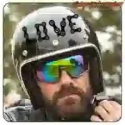 LOVE BIKE Aufkleber aus geschnittenem Vinyl