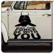 DARTH WATER ENGLISH STICKER. BUY VINYL STICKERS.