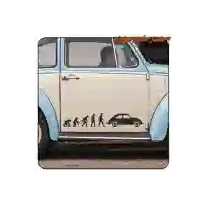Autocollant Evolution Beetle en vinyle de découpe