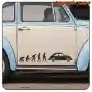 Evolution Beetle Aufkleber aus Schneidevinyl