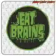 EAT BRAINS STICKER. BUY VINYL STICKERS.