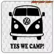 YES WE CAMP sticker for camper vans
