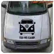 Pegatina YES WE CAMP para furgoneta camper