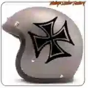 Pegatina Cruz de Malta para moto custom