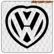Autocollant Cœur VW pour fourgon aménagé