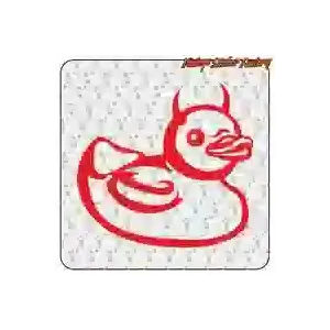 Geek Demon Duck Sticker | Vintage Sticker Factory