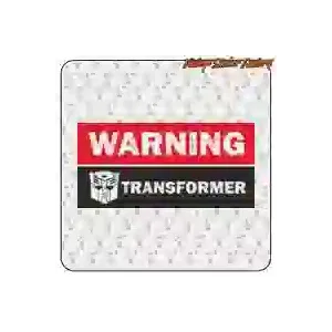WARNING TRANSFORMER Sticker | Geek Vinyl