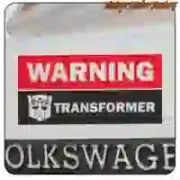 WARNING TRANSFORMER Sticker | Geek Vinyl