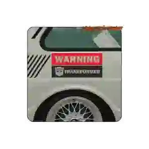 Pegatina WARNING TRANSFORMER | Vinilo geek